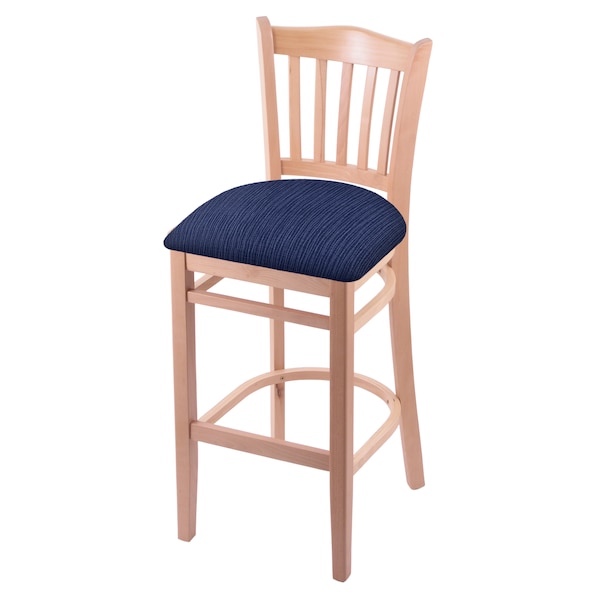 25" Counter Stool, Natural Finish, Graph Anchor Seat